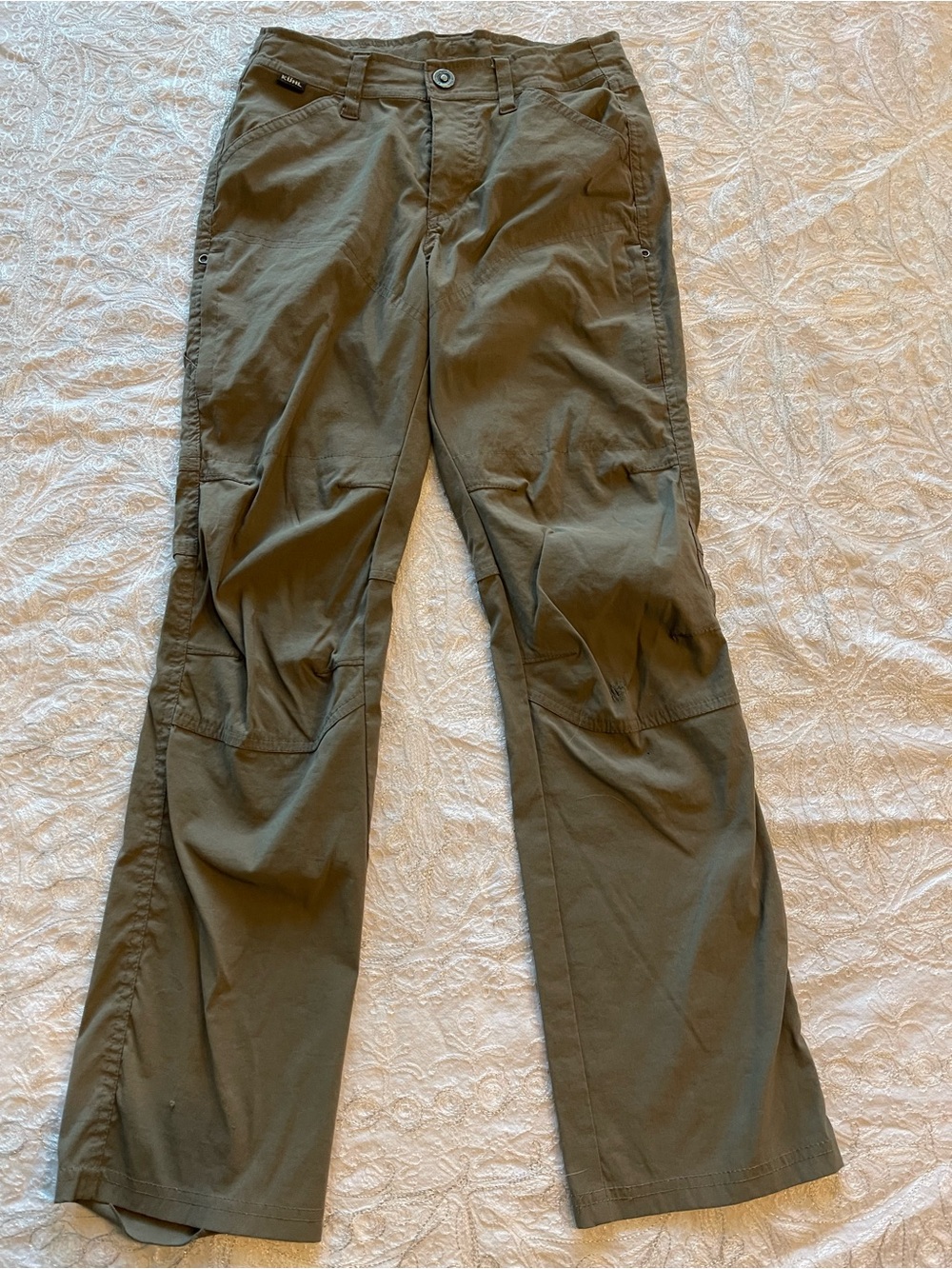 GUC Girls Olive Green Kuhl Outdoor Utility Pants Sz M (10- 12)